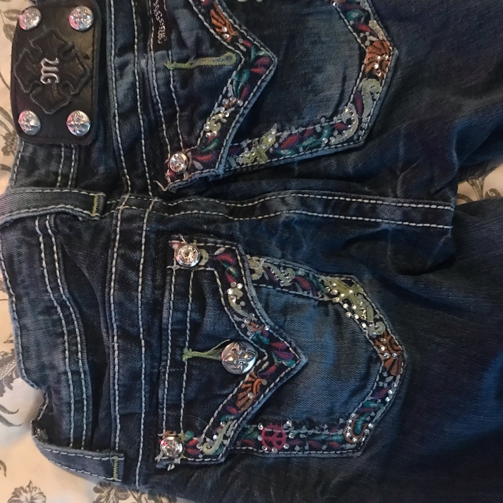 Miss Me Girls Size 12 Bermuda Jean shorts